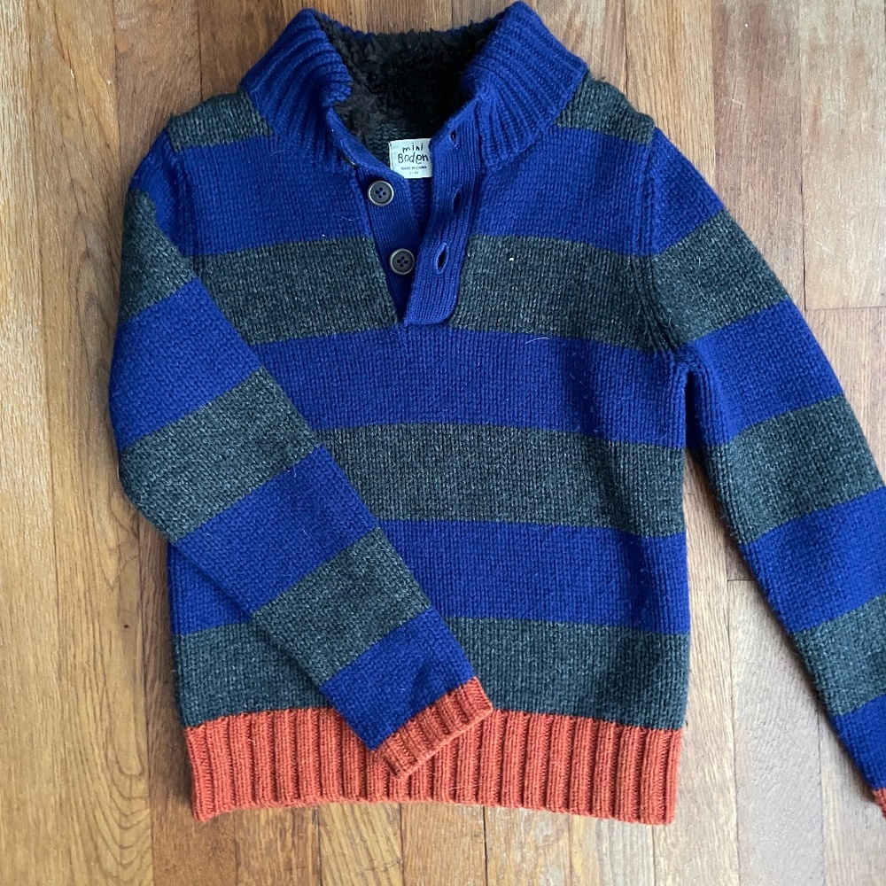 Mini Boden striped sweater